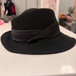 Vintage Bollman Women's 100% Wool Black Classic Style Fedora